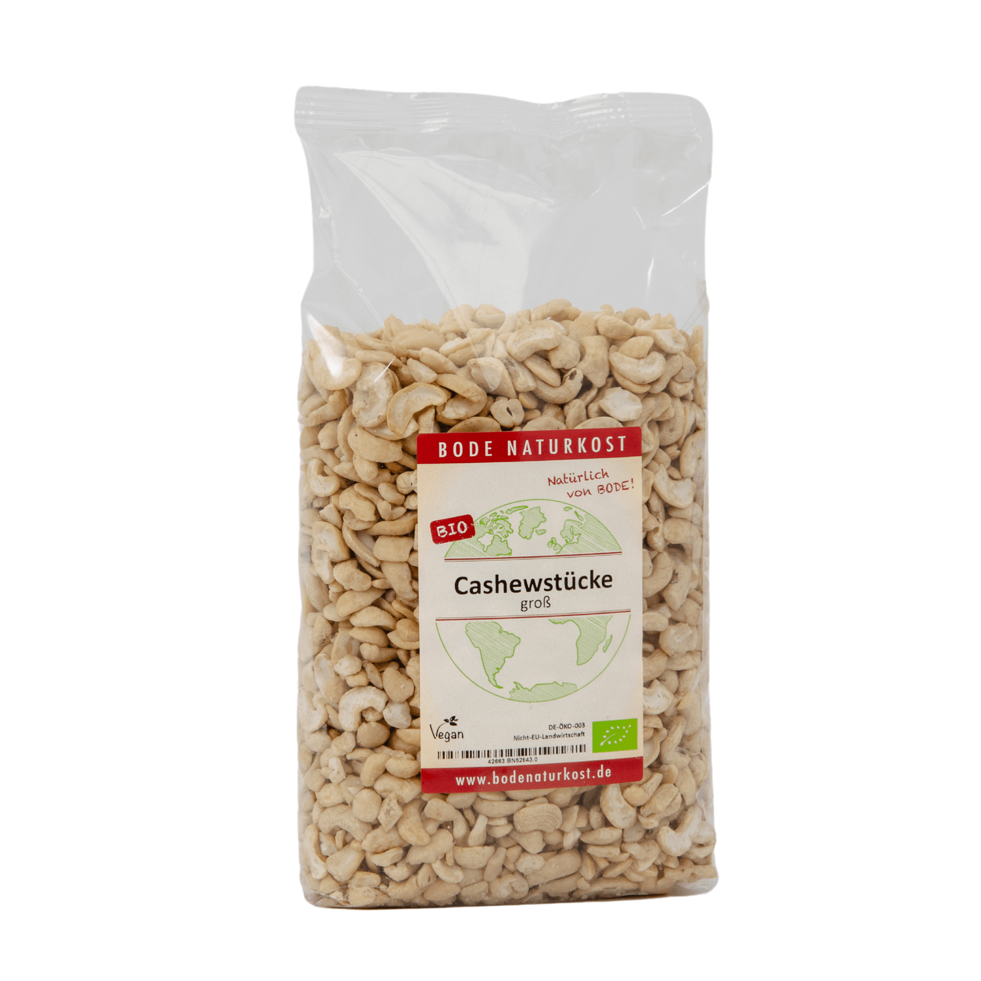 Trozos de anacardo grandes orgánicos 1kg