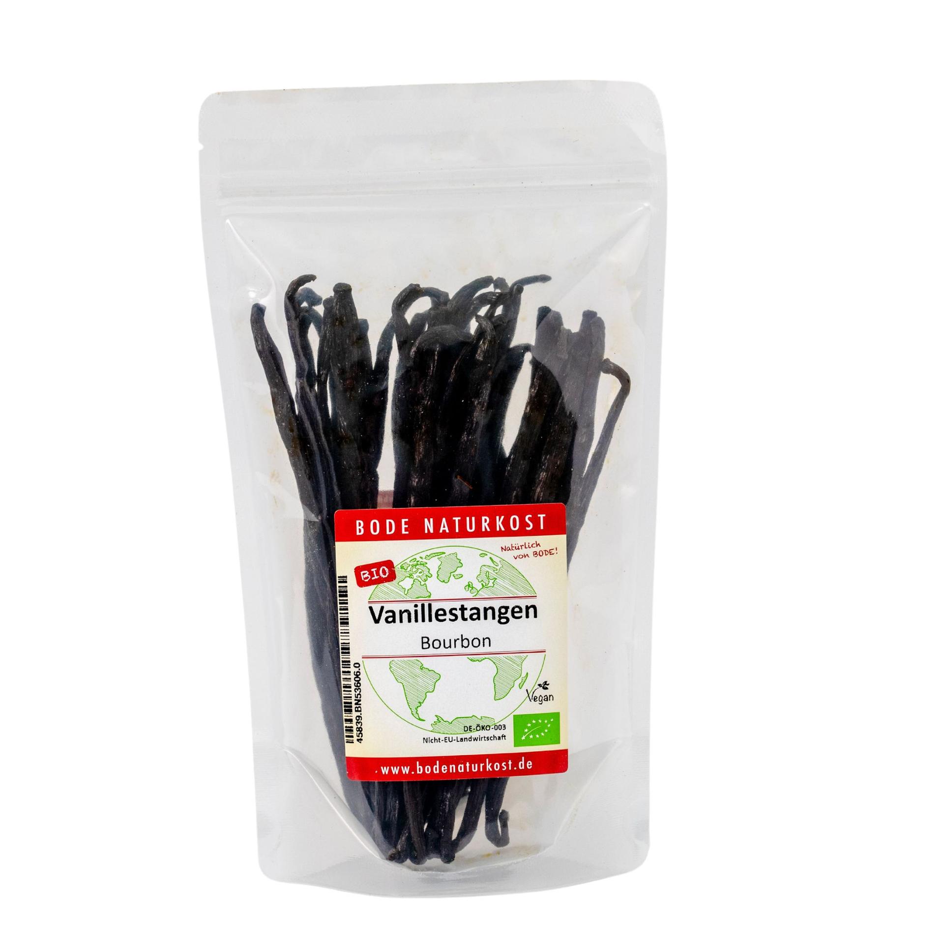 Vainas de vainilla Bourbon (13-15cm) orgánicas 100g
