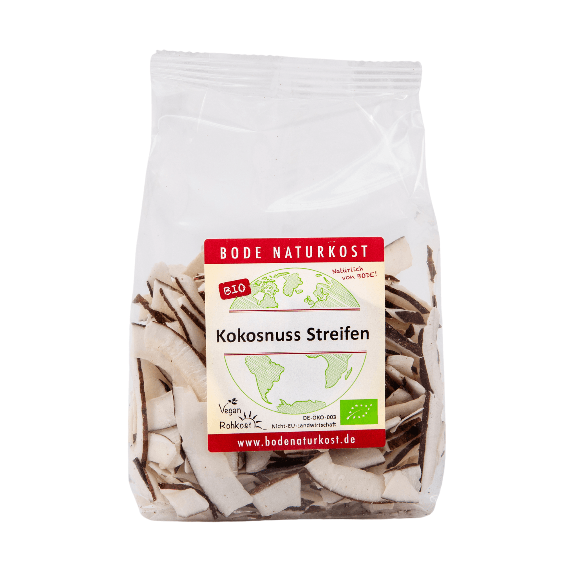 Tiras de coco (sonríe) Alimento crudo orgánico 6x150g
