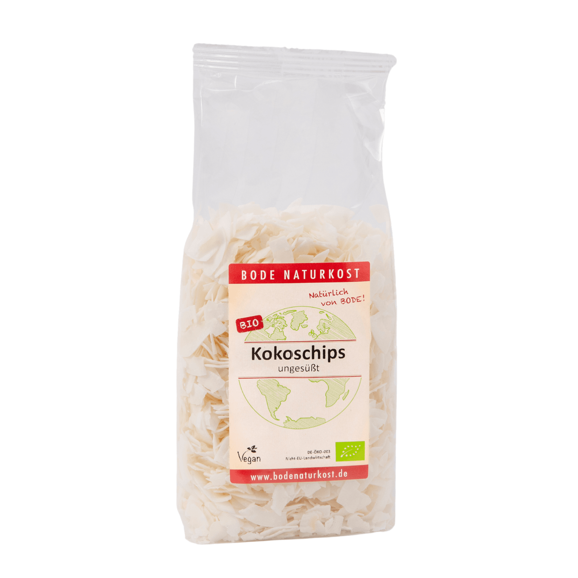 Chips de coco crudos sin azúcar orgánicos 6x250g