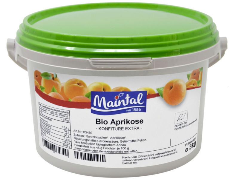 Mermelada de albaricoque orgánica Maintal de 12,5 kg con azúcar bio alemán