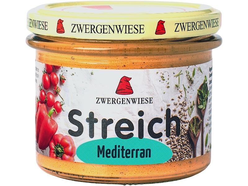 Untable Mediterráneo Orgánico de Zwergenwiese 6x180g, con tomate y pimiento