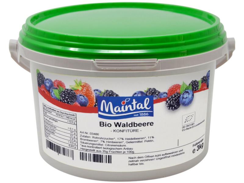 Mermelada de frutos del bosque bio Maintal 3kg con azúcar bio alemán