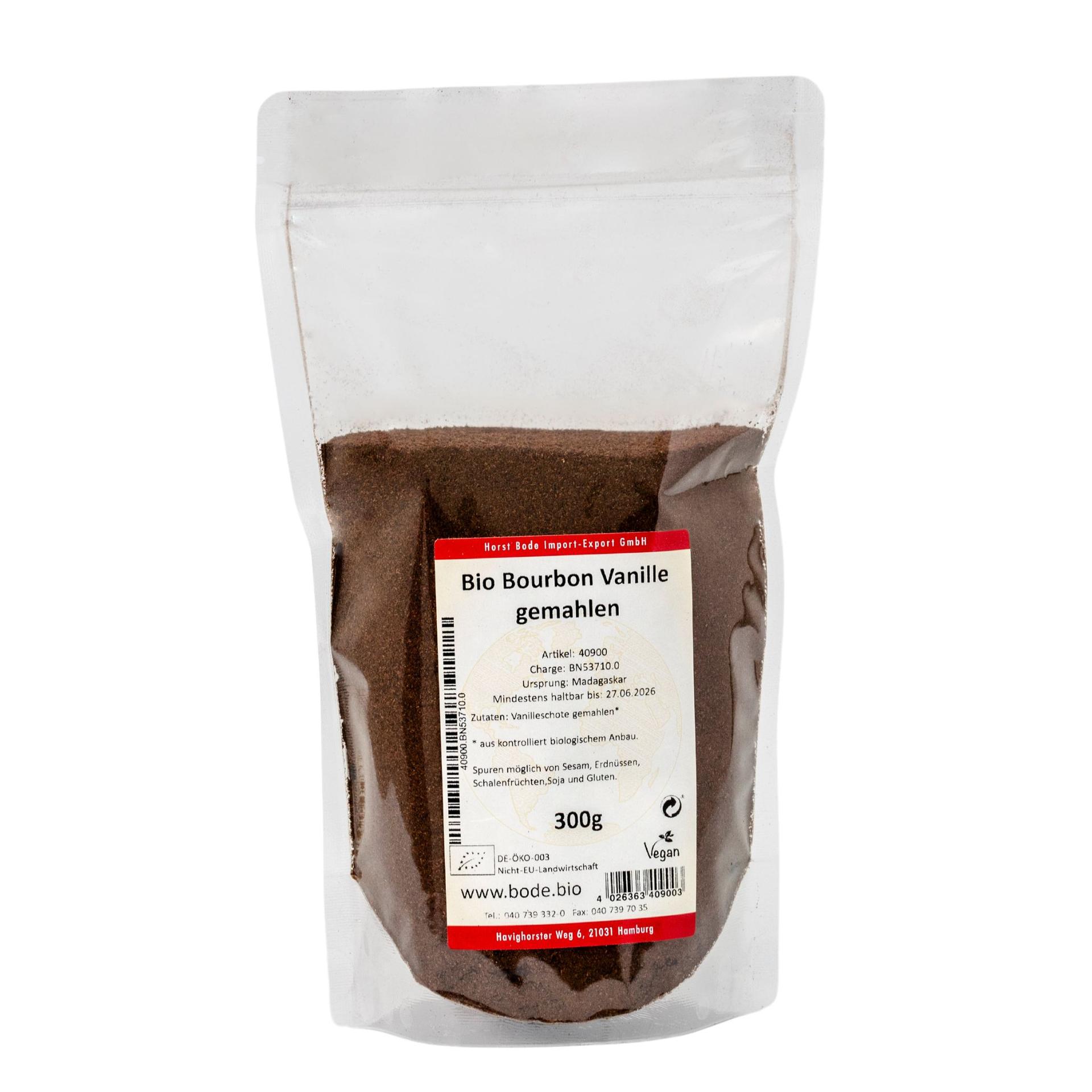 Vainilla Bourbon molida orgánica 300g