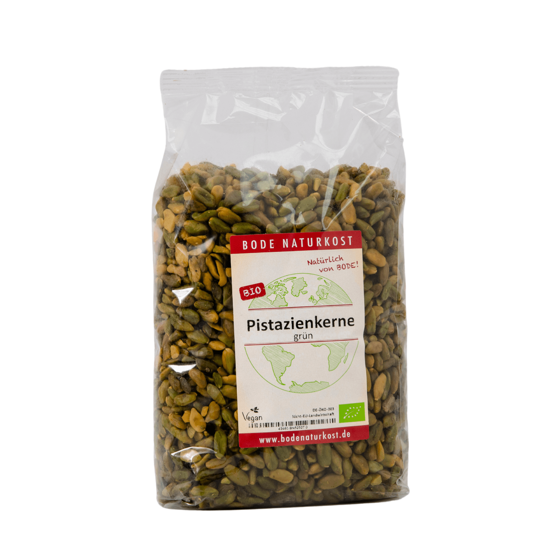Núcleos de pistacho verdes orgánicos 1kg