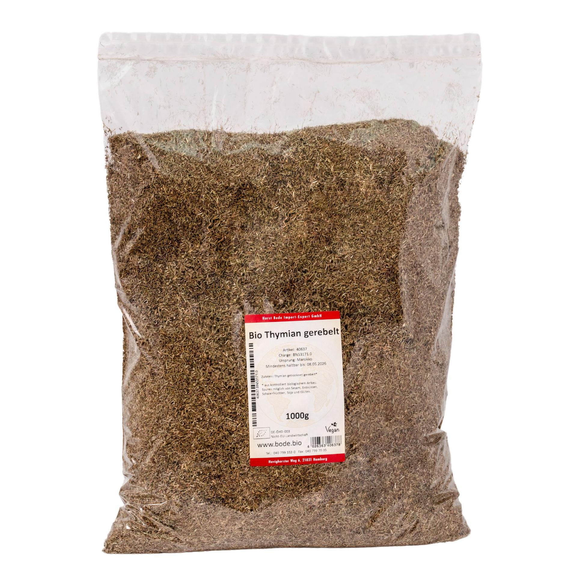Tomillo seco en hojas ecológico 1kg