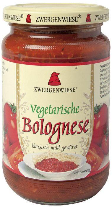 Salsa de tomate Bolognesa vegetariana orgánica 6x340ml Zwergenwiese
