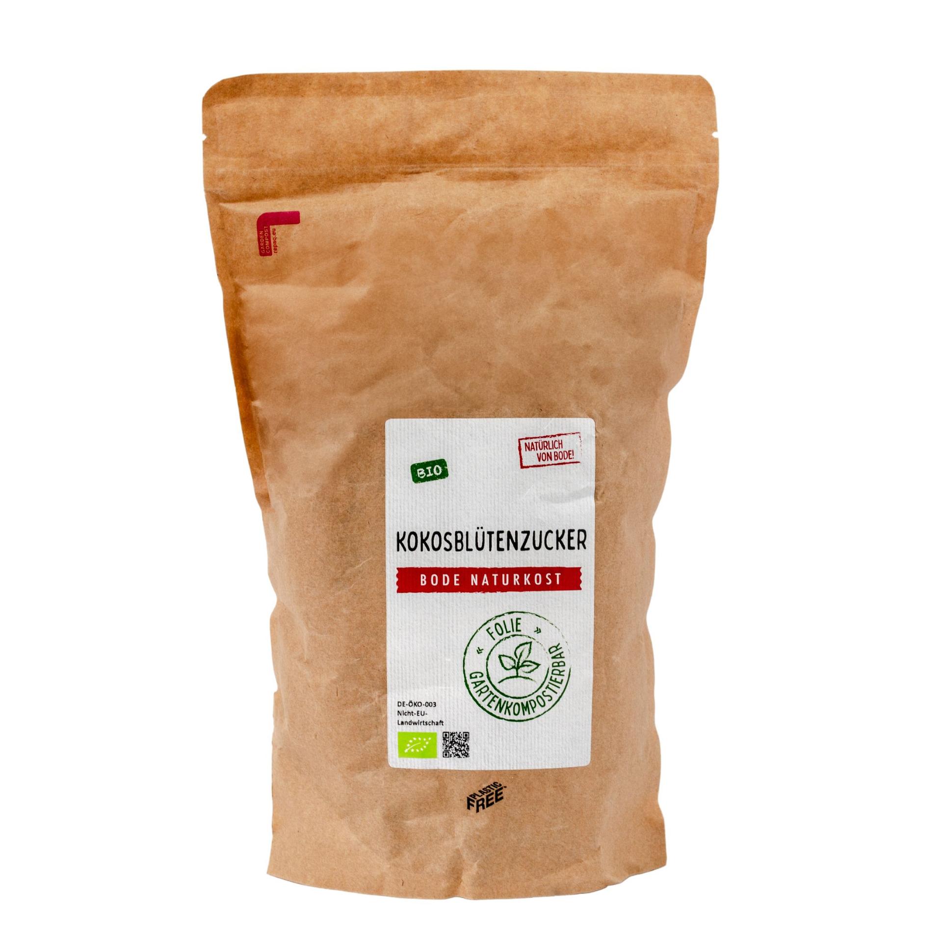 Azúcar de flor de coco Orgánico en bolsa compostable 6x800g
