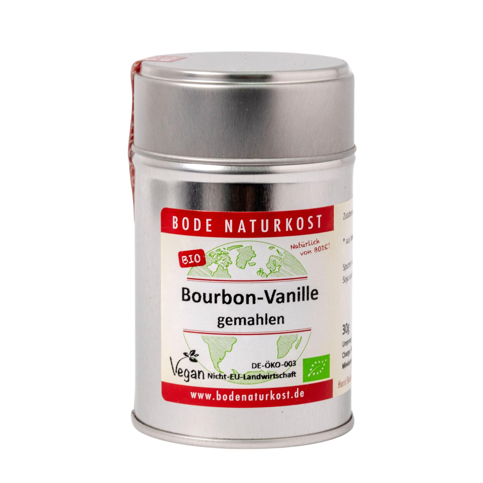Vainilla Bourbon molida orgánica 6x30g