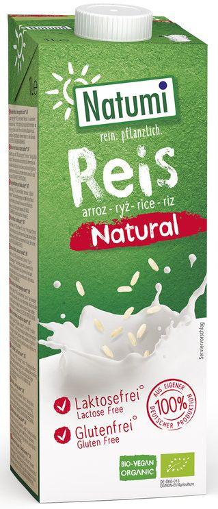 Bebida de arroz natural orgánico sin azúcar Natumi 8x1l