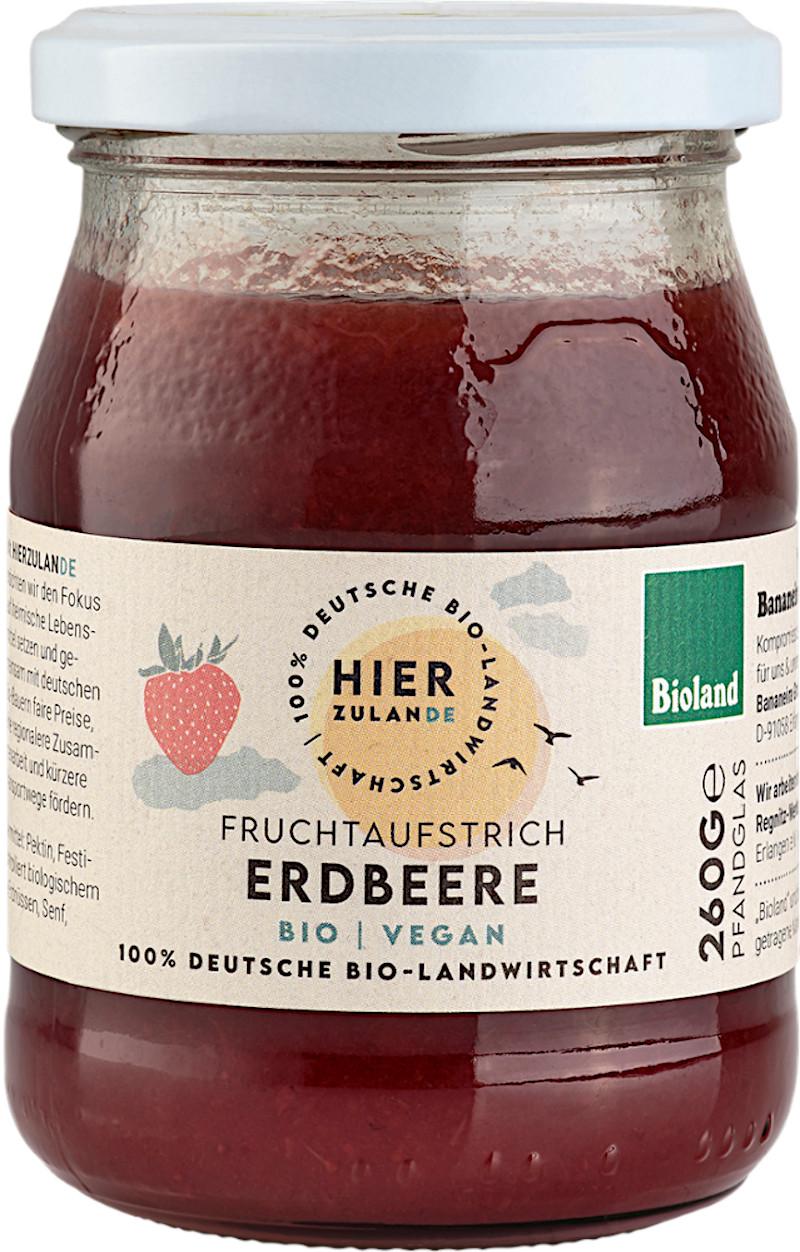 Mermelada de Fresa Orgánica Bioland Hierzulande 6x260g