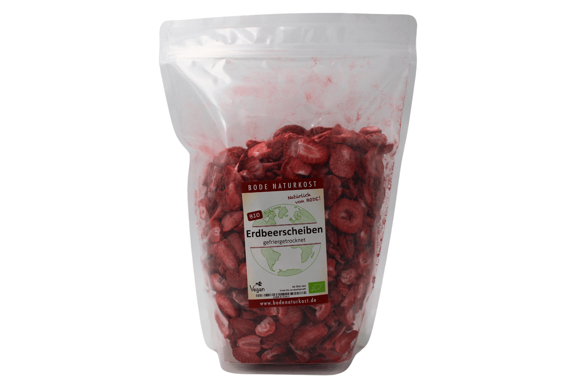 Erdbeerscheiben gefriergetrocknet bio 300g