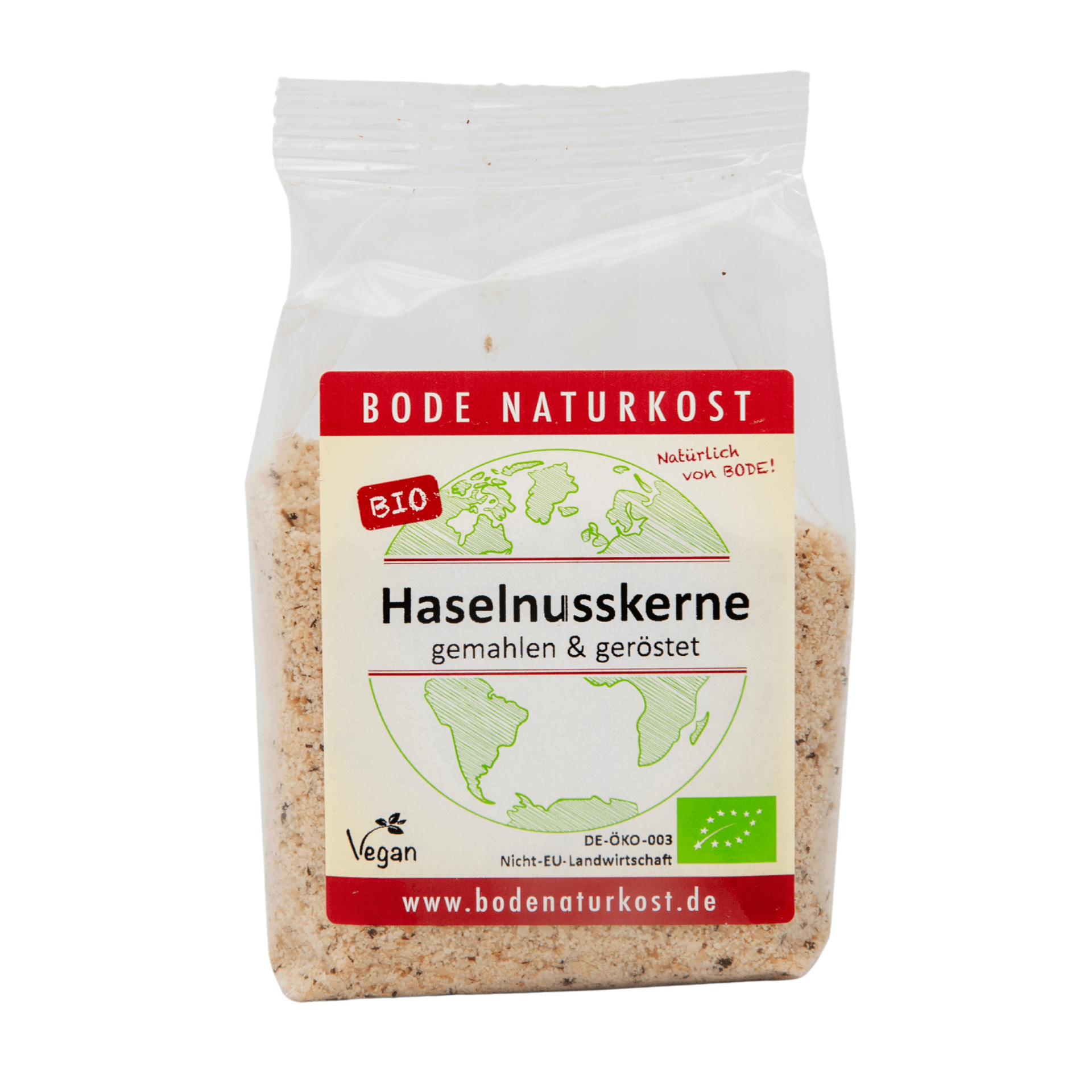 Granulos de avellana tostada molida orgánica 6x100g