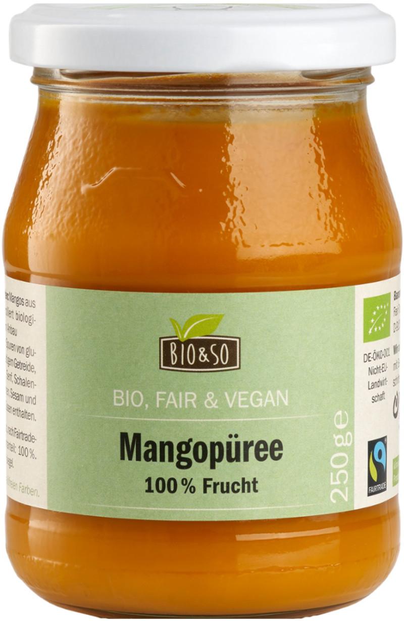 Puré de mango Orgánico Bio&So 6x250g