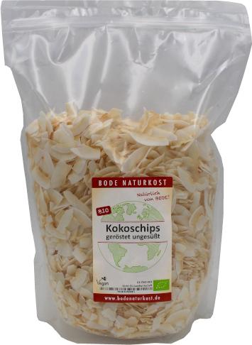Chips de coco tostados sin azúcar 800g