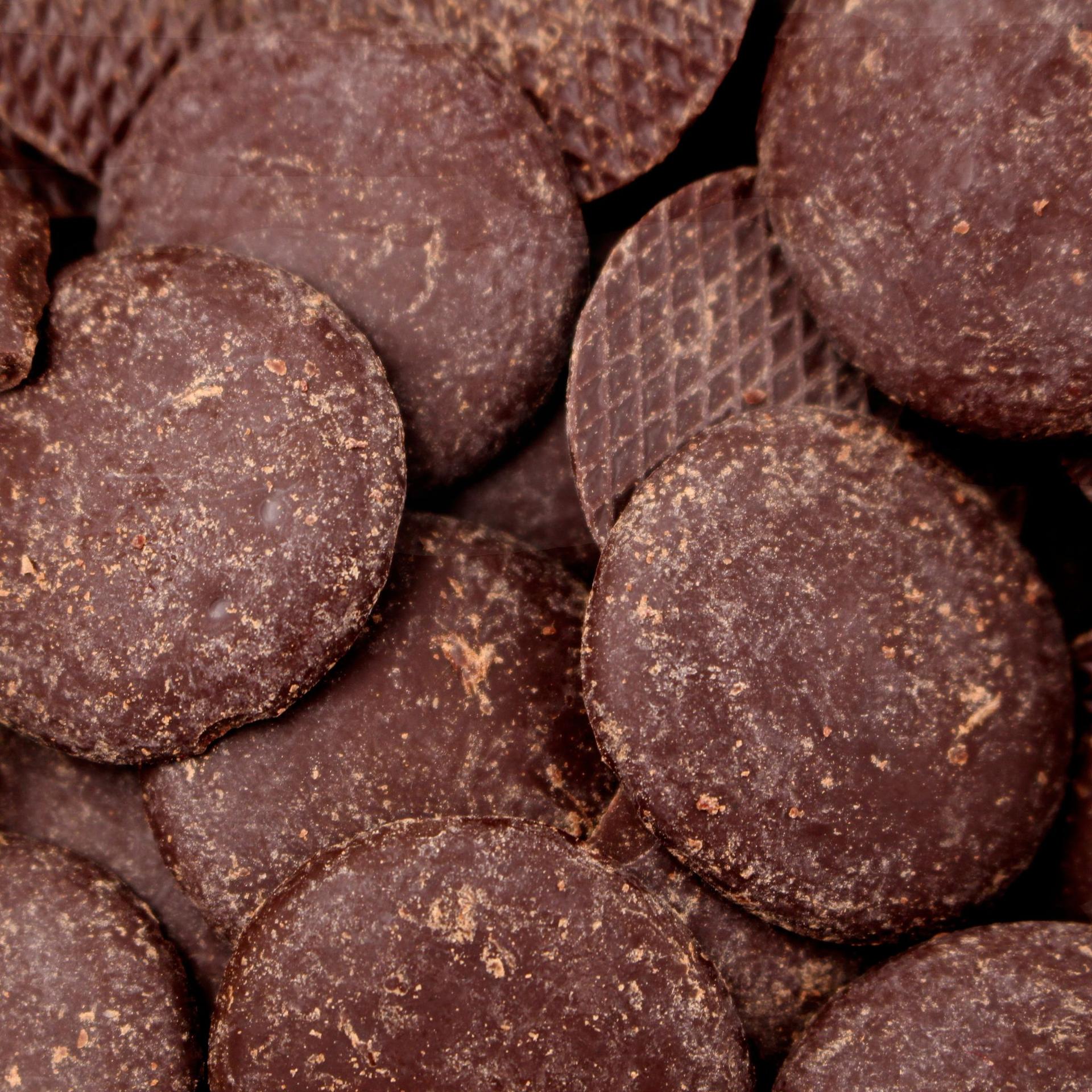 Chocolate amargo de cobertura orgánico 70% cacao, placa de 2,5kg