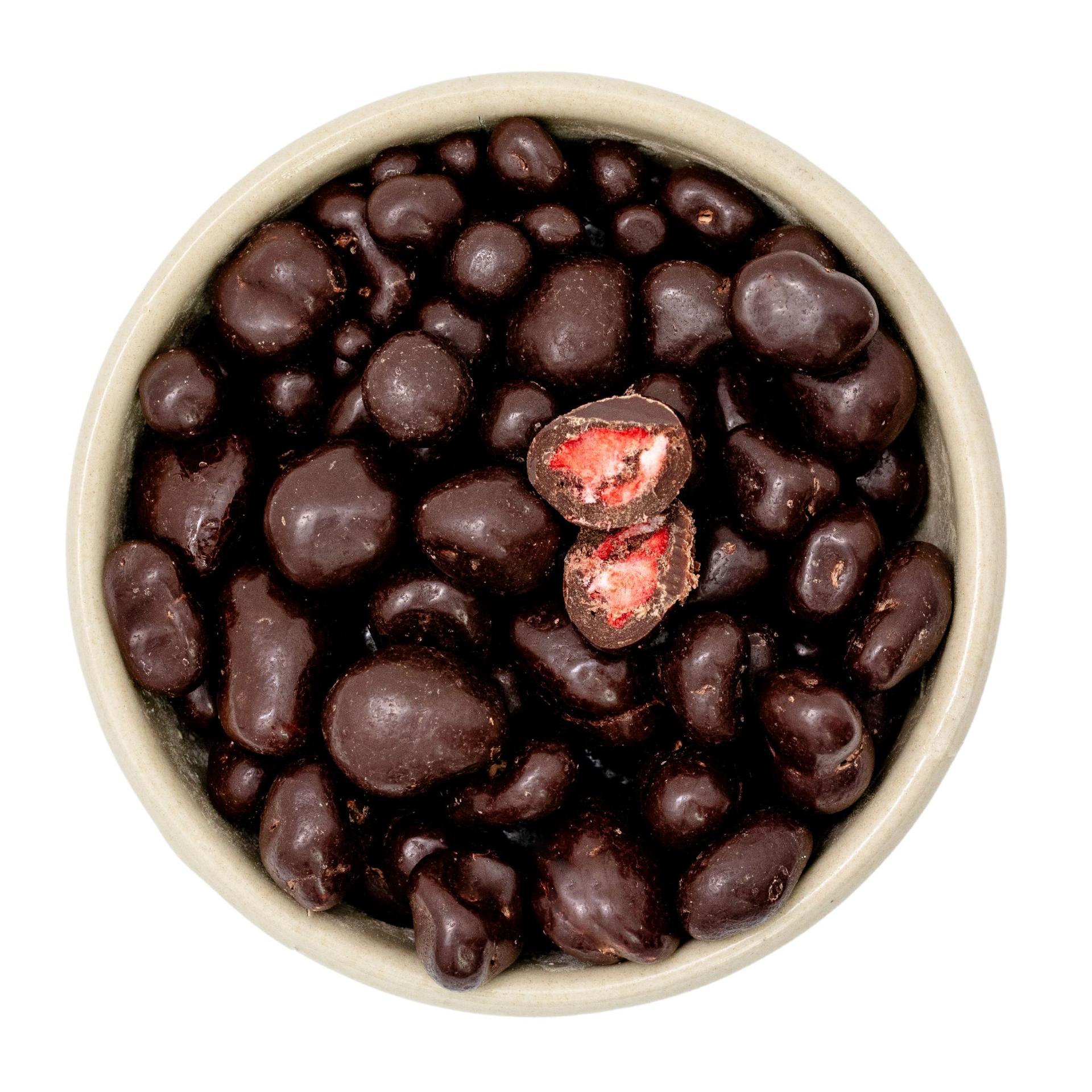 Fresas en chocolate negro bio y Fairtrade 2x2,5kg