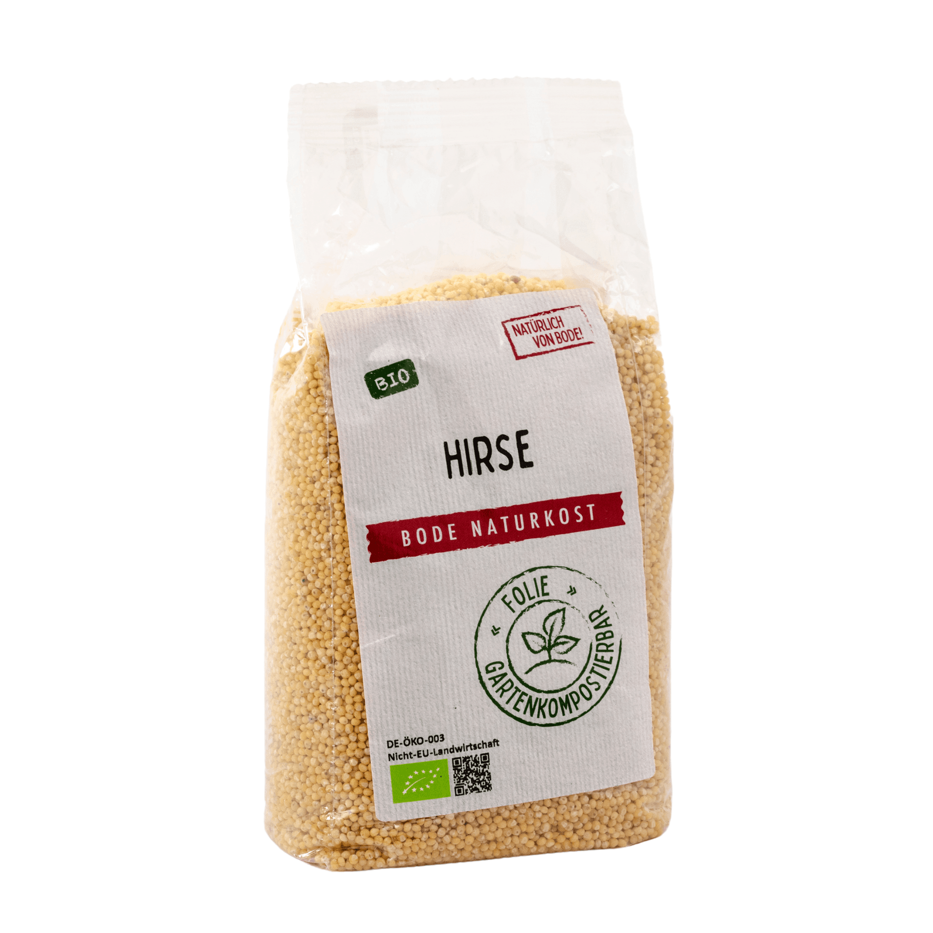 Mijo orgánico, bolsa compostable en el jardín 6x500g