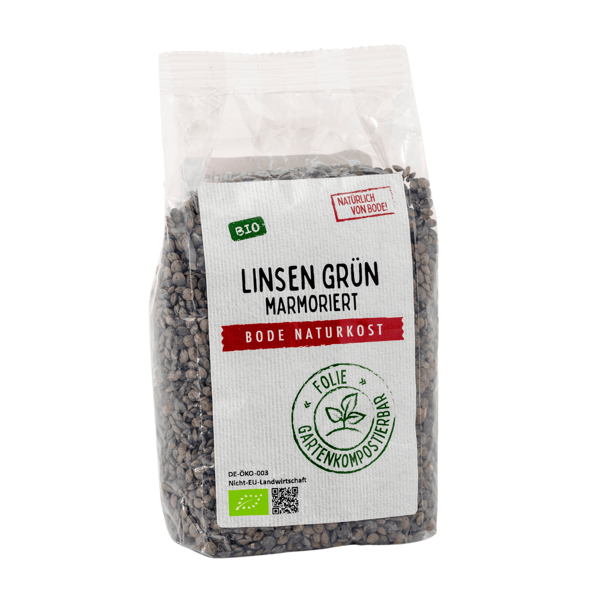 Lentejas verdes (marmoleadas) orgánicas 6x500g