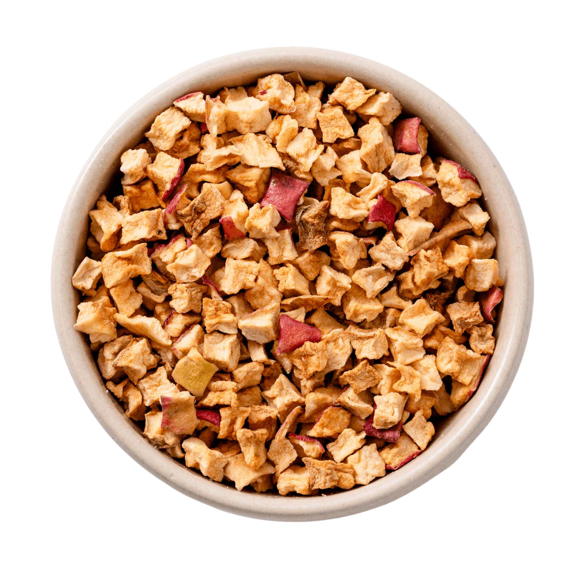 Dados de manzana con piel crujientes orgánicos 10kg