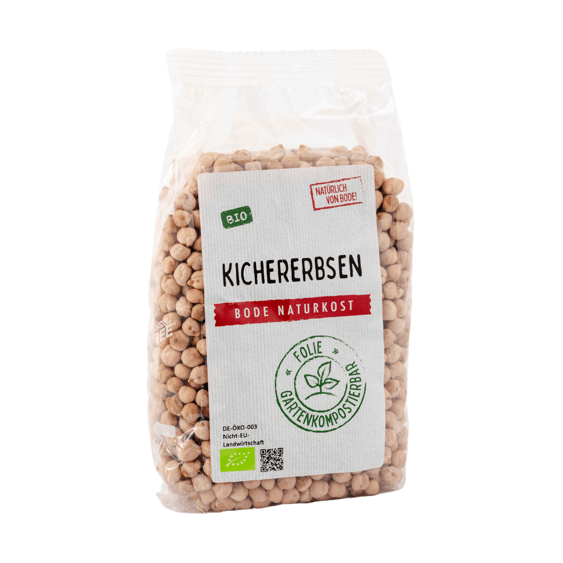 Garbanzos bio, bolsa compostable en el jardín 6x500g