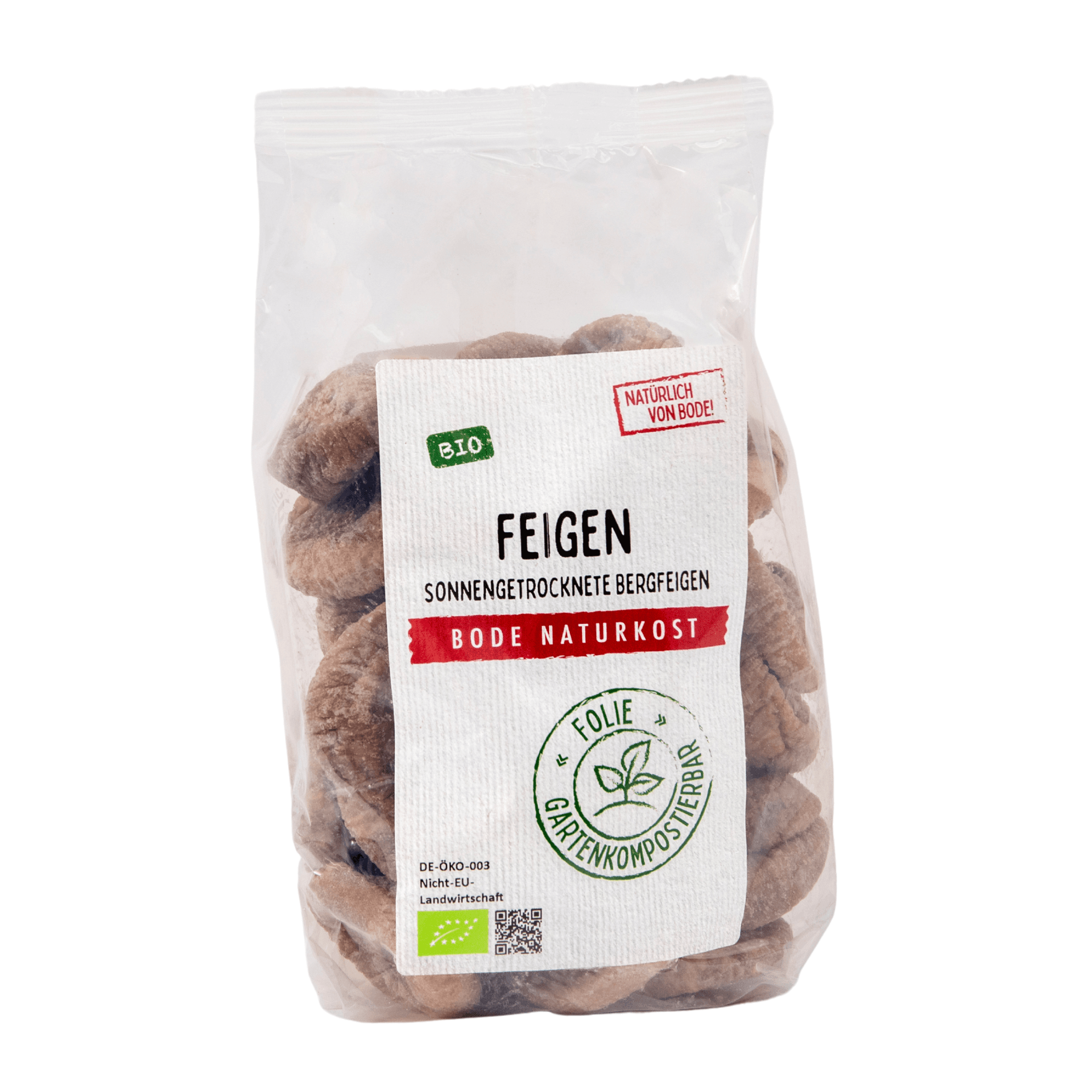 Higos orgánicos, bolsa compostable de jardín 6x500g