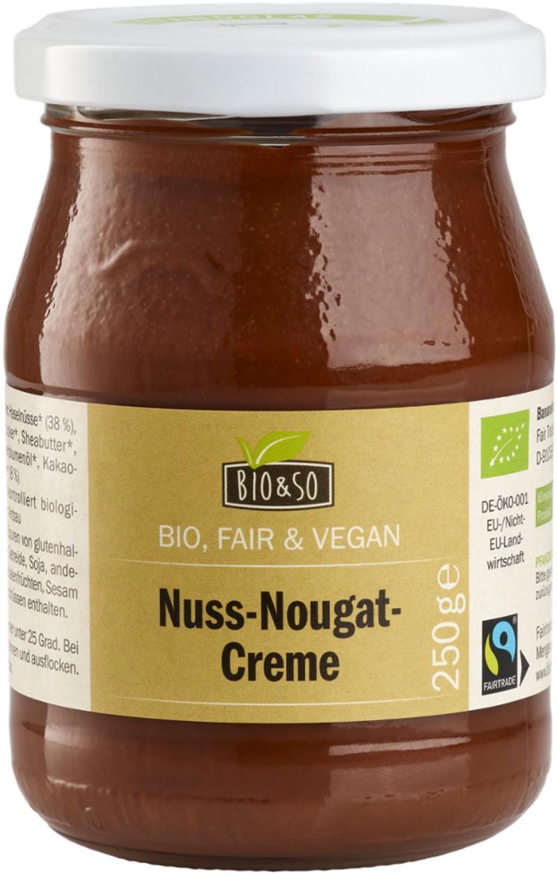Crema de avellana y nougat orgánica Bio&So 6x250g